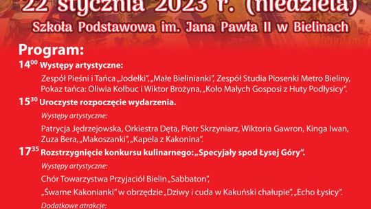 Zapraszamy na XVIII Dzień Kultury i Tradycji Gminy Bieliny
