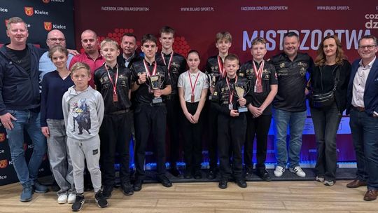 Zawodnicy z województwa świętokrzyskiego triumfują w Mistrzostwach Polski Juniorów w bilard
