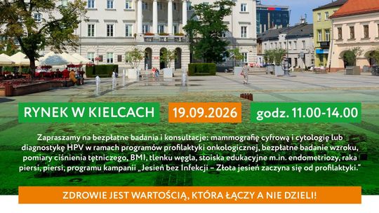 Zdrowie łączy, nie dzieli. VI Piknik Zdrowia już 19 września w Kielcach