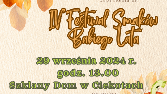 Zgłoszenia do Festiwalu Smaków Babiego Lata