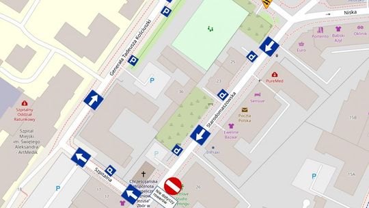 Zmiany w organizacji ruchu. Na Szpitalnej i Starodomaszowskiej będą odcinki jednokierunkowe