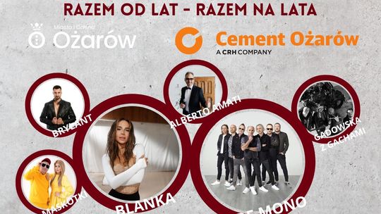 Znane gwiazdy, włoskie hity, ale też lokalne talenty, lunapark i pyszności od KGW. Ożarów zaprasza na wspólne rozpoczęcie wakacji
