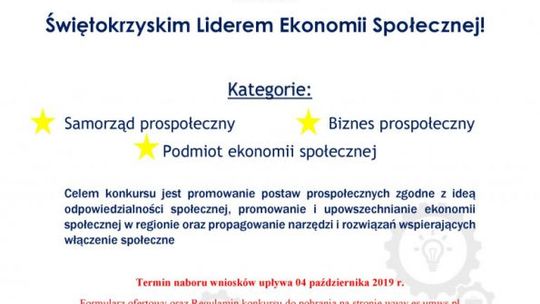 Zostań Liderem Ekonomii Społecznej 