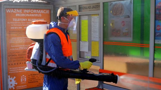 ZUM dezynfekuje przestrzeń publiczną 