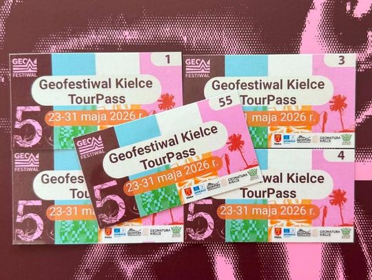 Limitowana karta GeoFestiwal Kielce TourPass tylko podczas pierwszego dnia wydarzenia