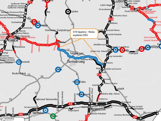 S74 Opatów - Lipnik. Ruszają prace projektowe