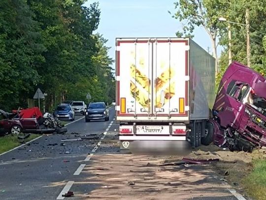 Śmiertelny wypadek w Stykowie. Droga zablokowana
