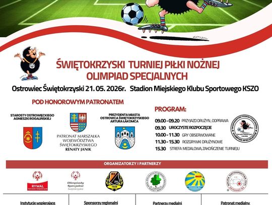 W Ostrowcu odbędzie się Świętokrzyski Turniej Piłki Nożnej Olimpiad Specjalnych W Ostrowcu odbędzie się Świętokrzyski Turniej Piłki Nożnej Olimpiad Specjalnych