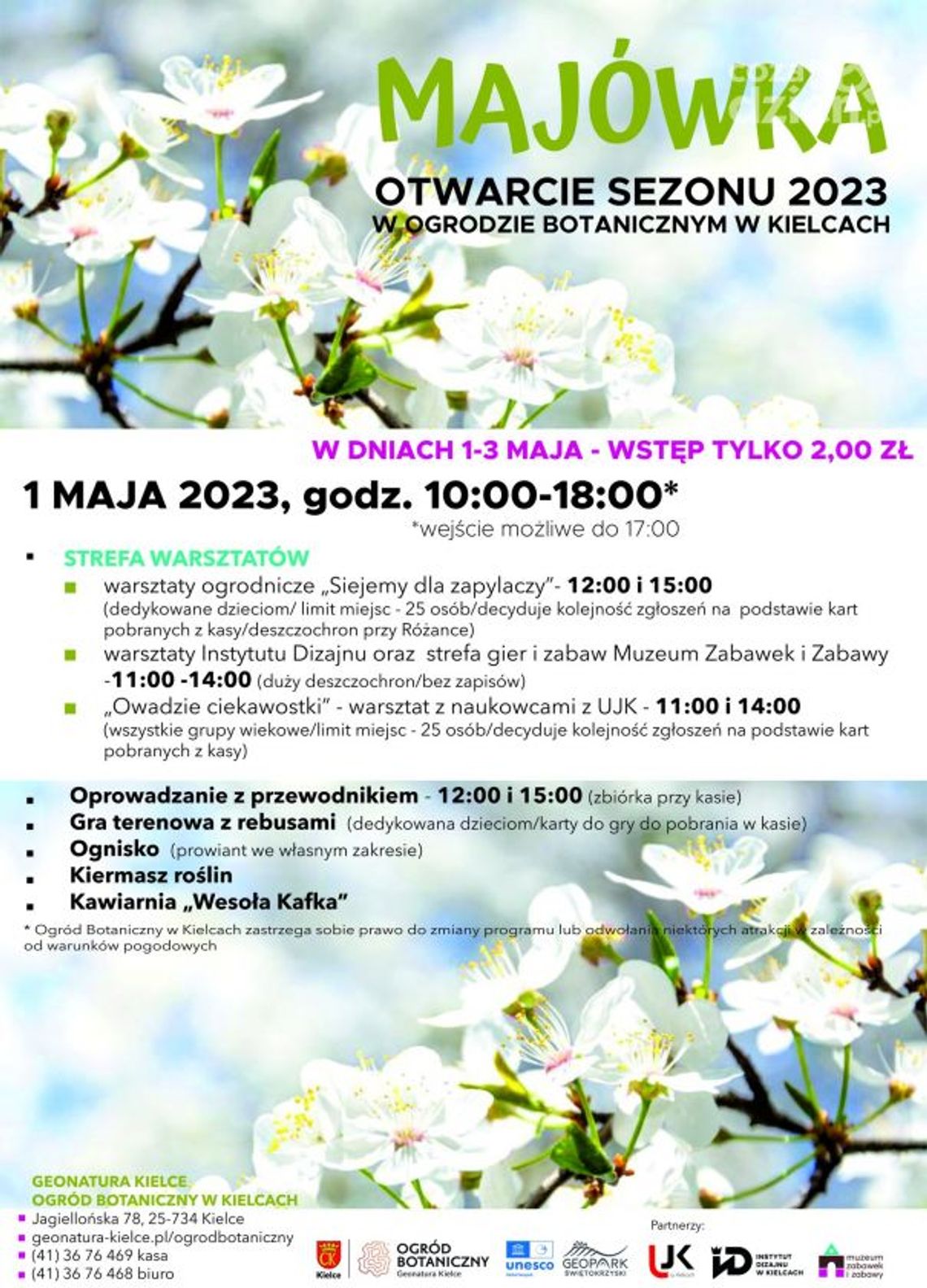 1 maja rusza sezon w Ogrodzie Botanicznym 1 maja rusza sezon w Ogrodzie Botanicznym