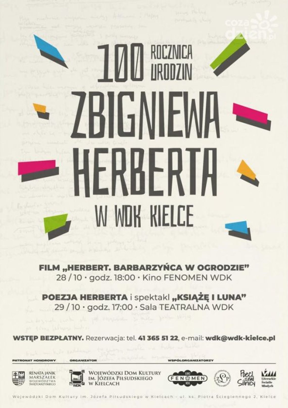 100. rocznica urodzin Zbigniewa Herberta 100. rocznica urodzin Zbigniewa Herberta