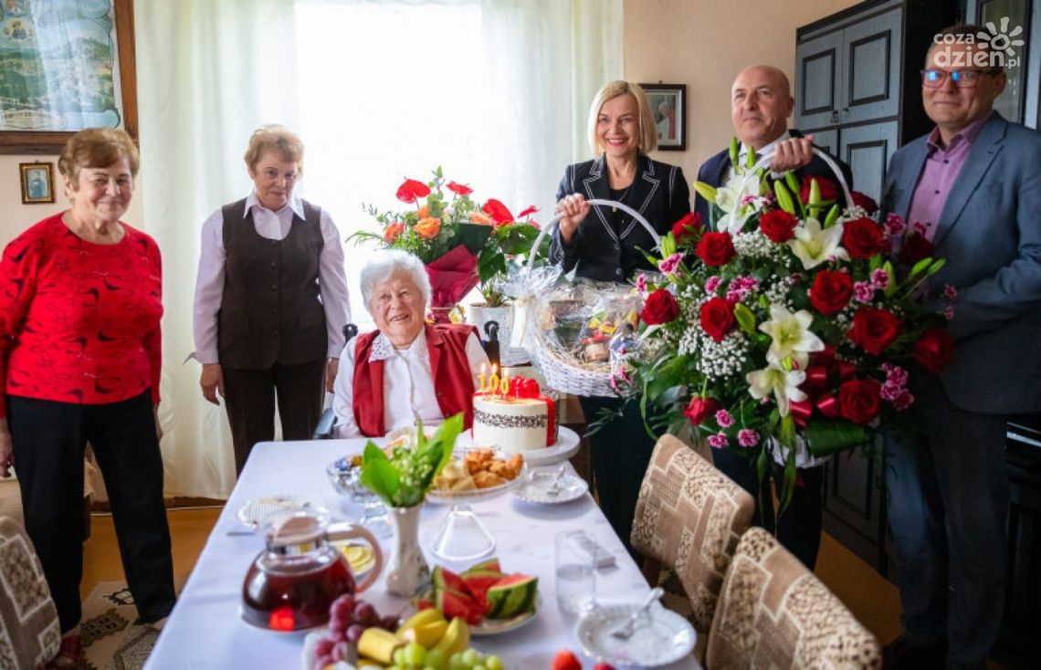 100 urodziny mieszkanki Samsonowa 100 urodziny mieszkanki Samsonowa