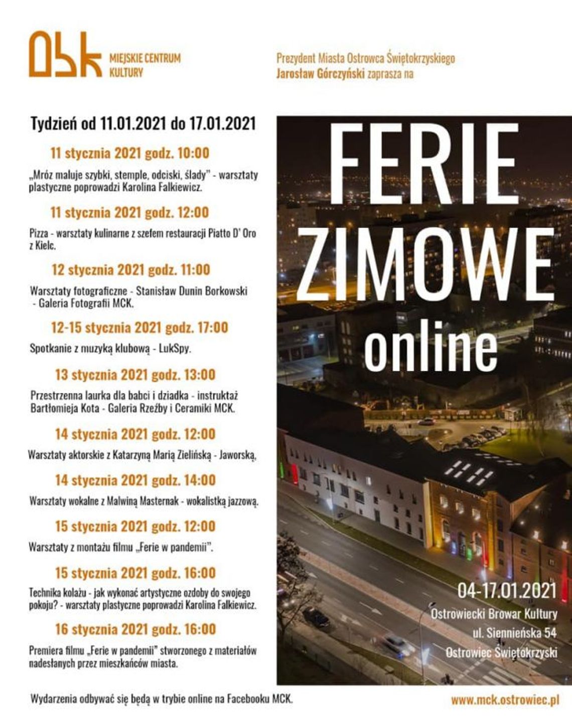 2 tydzień ferii z MCK w Ostrowcu Św.