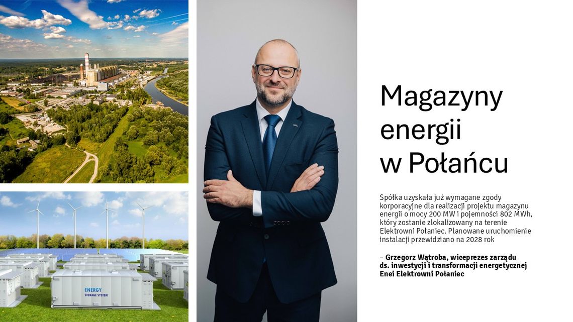W Połańcu powstanie gigantyczny magazyn energii. Enea stawia na przyszłość regionu