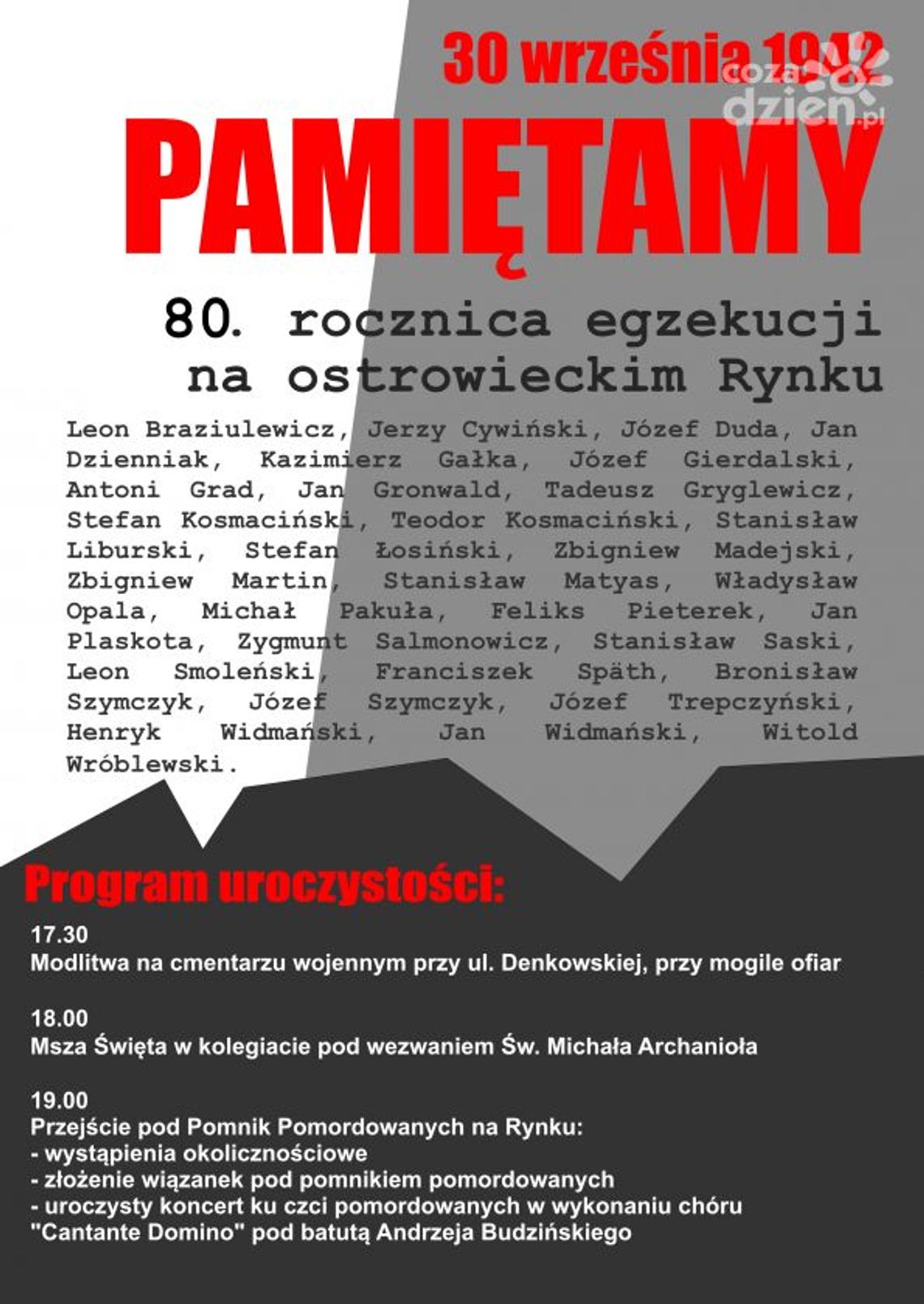 80-rocznica egzekucji ostrowczan 