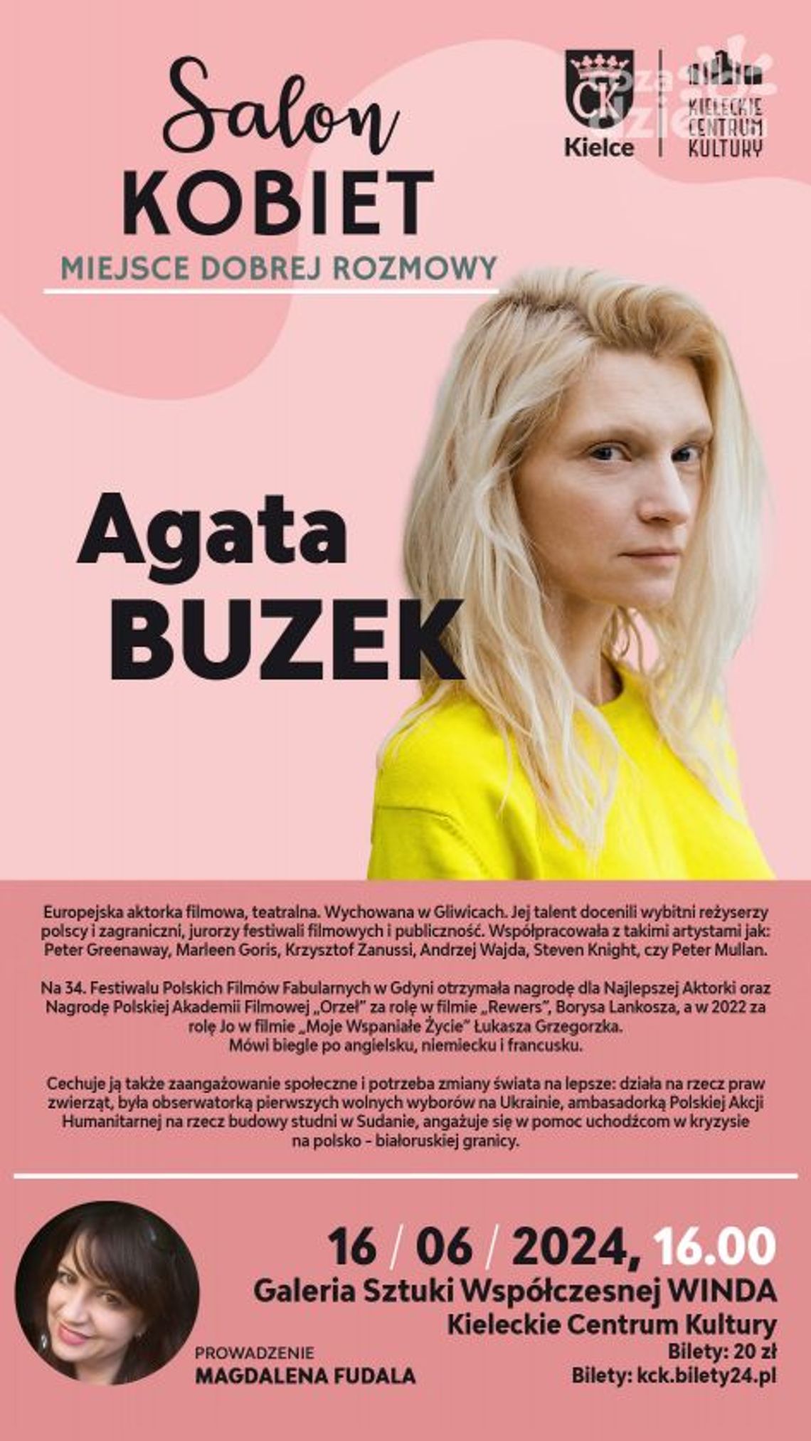 Agata Buzek w Salonie Kobiet Agata Buzek w Salonie Kobiet