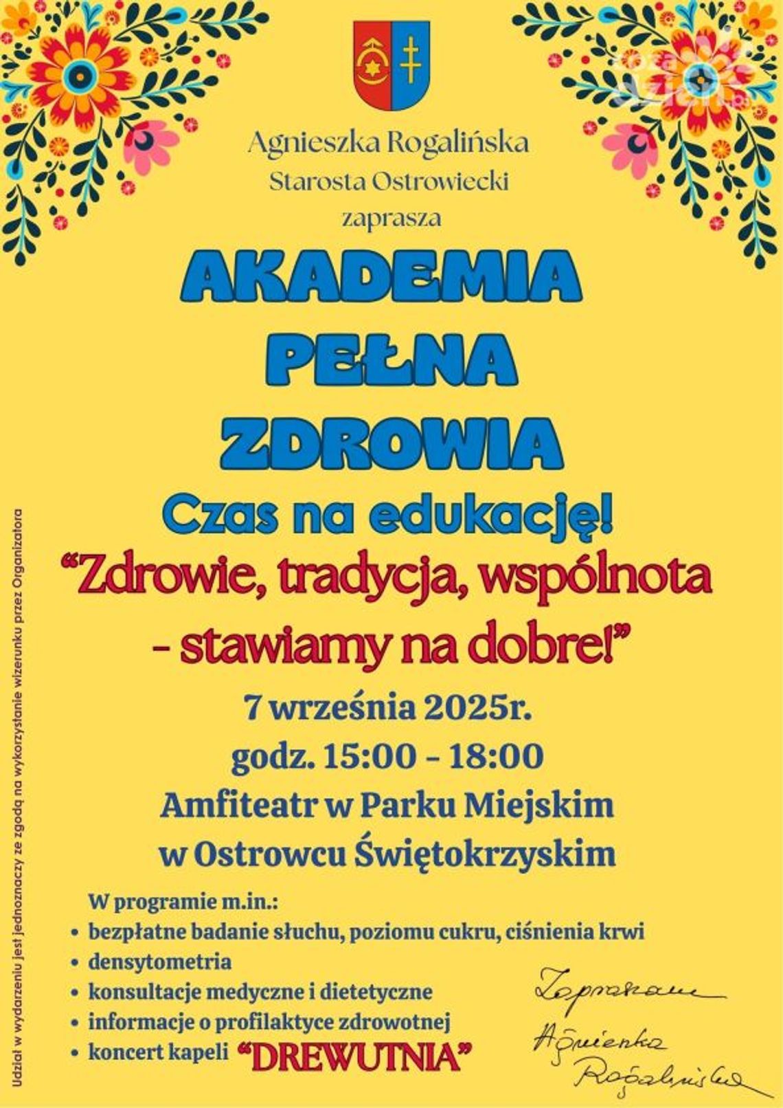 Akademia Pełna Zdrowia już 7 września w Ostrowcu Świętokrzyskim Akademia Pełna Zdrowia już 7 września w Ostrowcu Świętokrzyskim