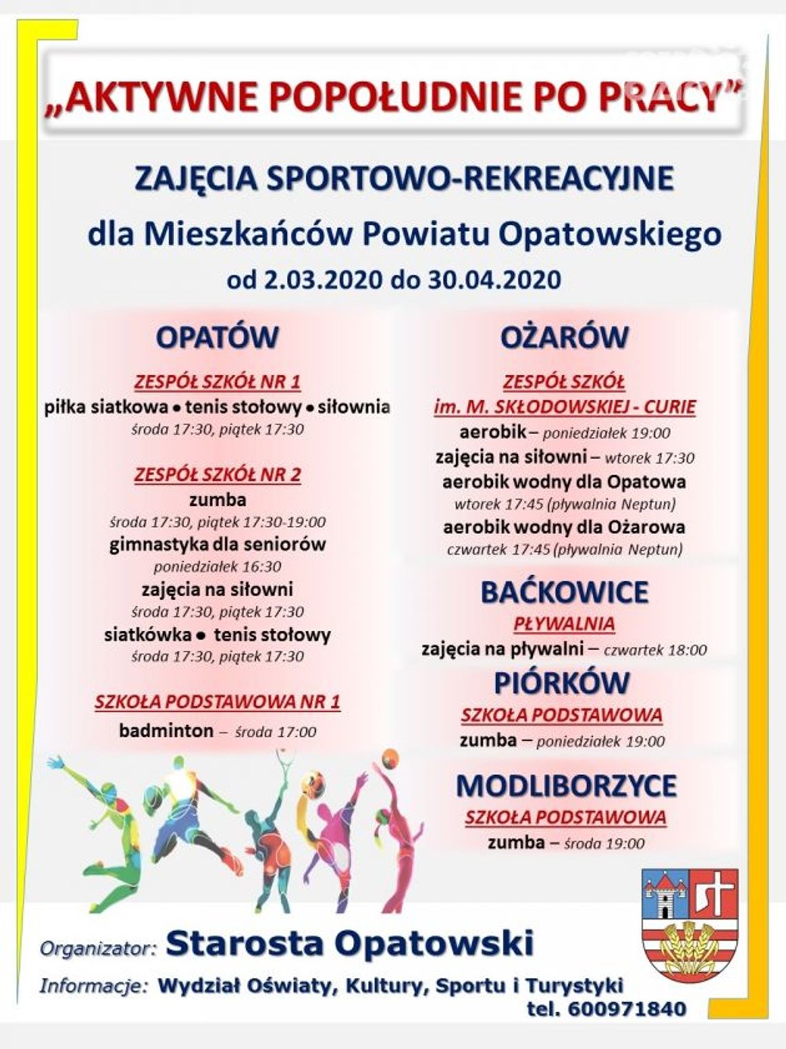 Aktywne popołudnie po pracy Aktywne popołudnie po pracy