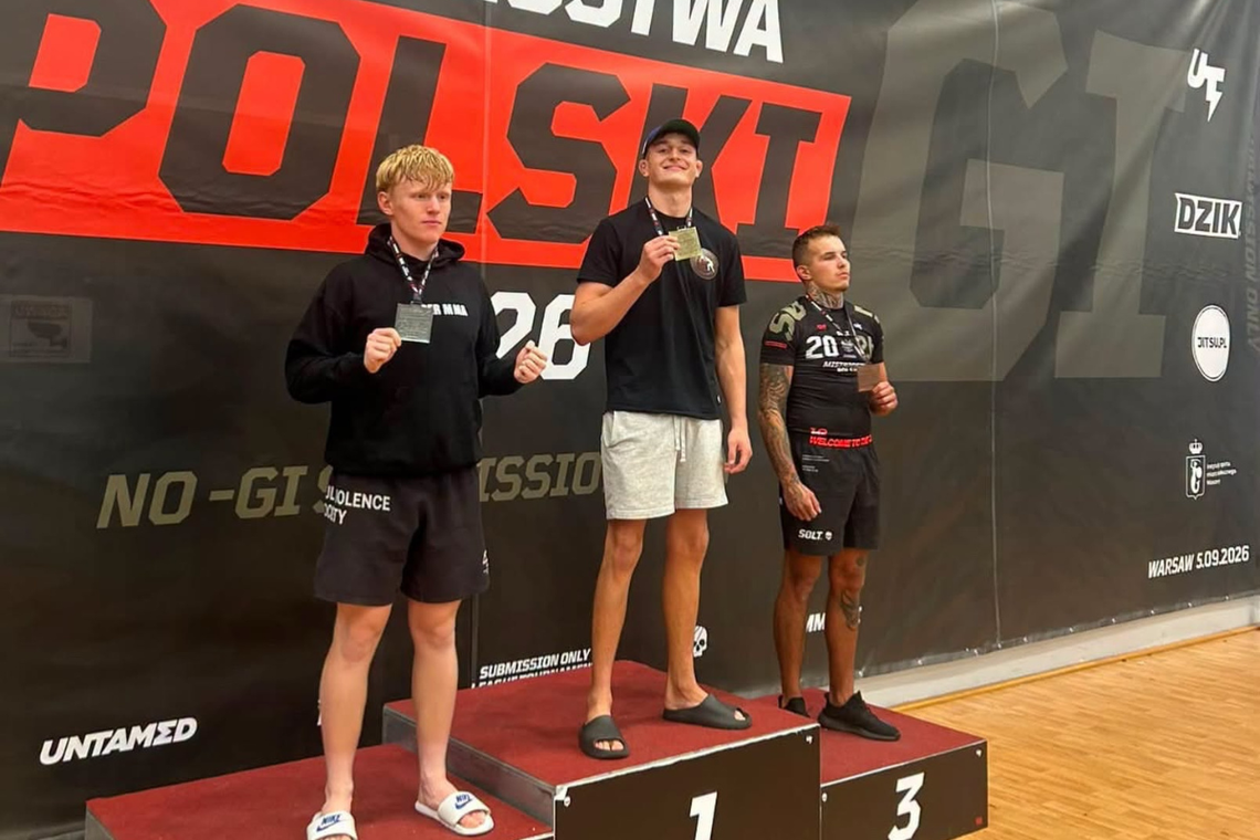 Alan Nowakowski mistrzem Polski w BJJ! Zawodnik Klinczu Kielce zdominował turniej