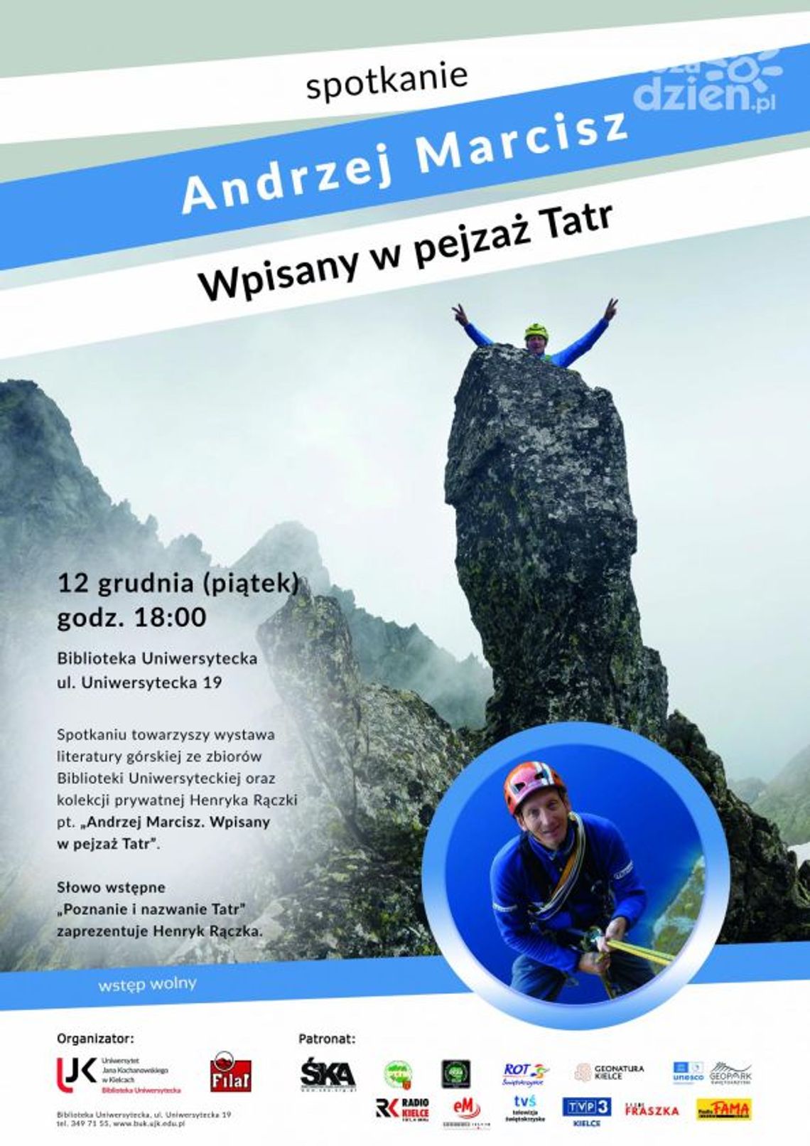 Andrzej Marcisz gościem Biblioteki Uniwersyteckiej w Kielcach Andrzej Marcisz gościem Biblioteki Uniwersyteckiej w Kielcach