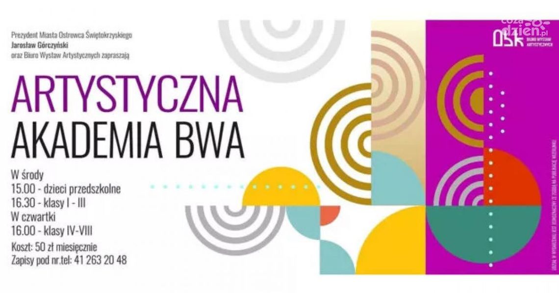Artystyczna Akademia zaprasza młodych artystów Artystyczna Akademia zaprasza młodych artystów