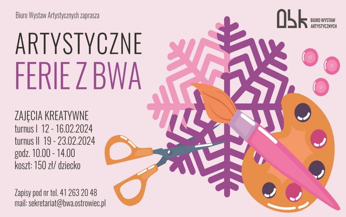 Artystyczne ferie w ostrowieckiej galerii sztuki Artystyczne ferie w ostrowieckiej galerii sztuki