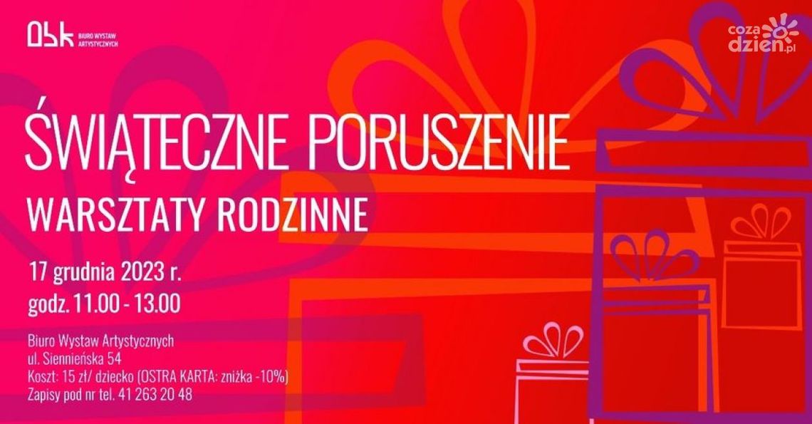 Artystyczne poruszenie przed świętami w ostrowieckim BWA 