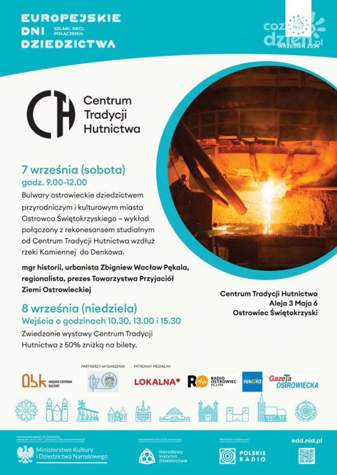 Będzie spacer brzegiem Kamiennej, wykład i zwiedzanie Centrum Tradycji Hutnictwa