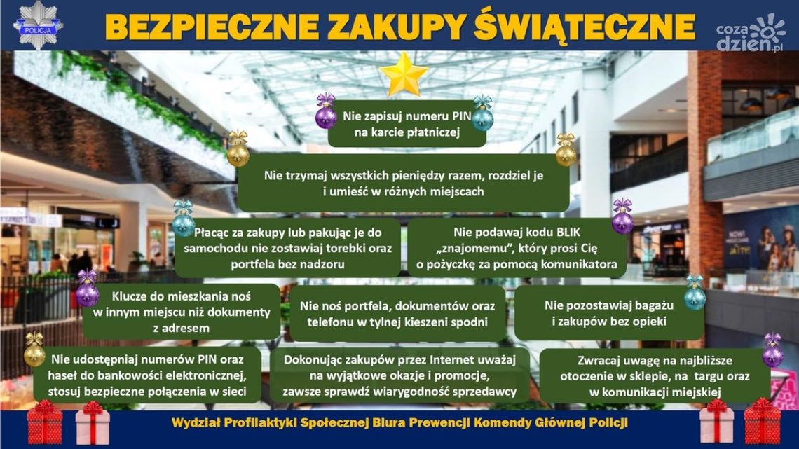 Bezpieczne zakupy świąteczne Bezpieczne zakupy świąteczne