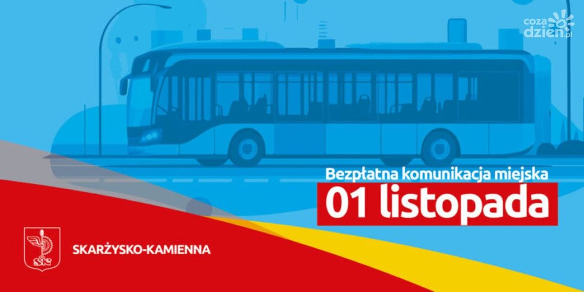 Bezpłatna komunikacja miejska 1 listopada w Skarżysku-Kamiennej Bezpłatna komunikacja miejska 1 listopada w Skarżysku-Kamiennej