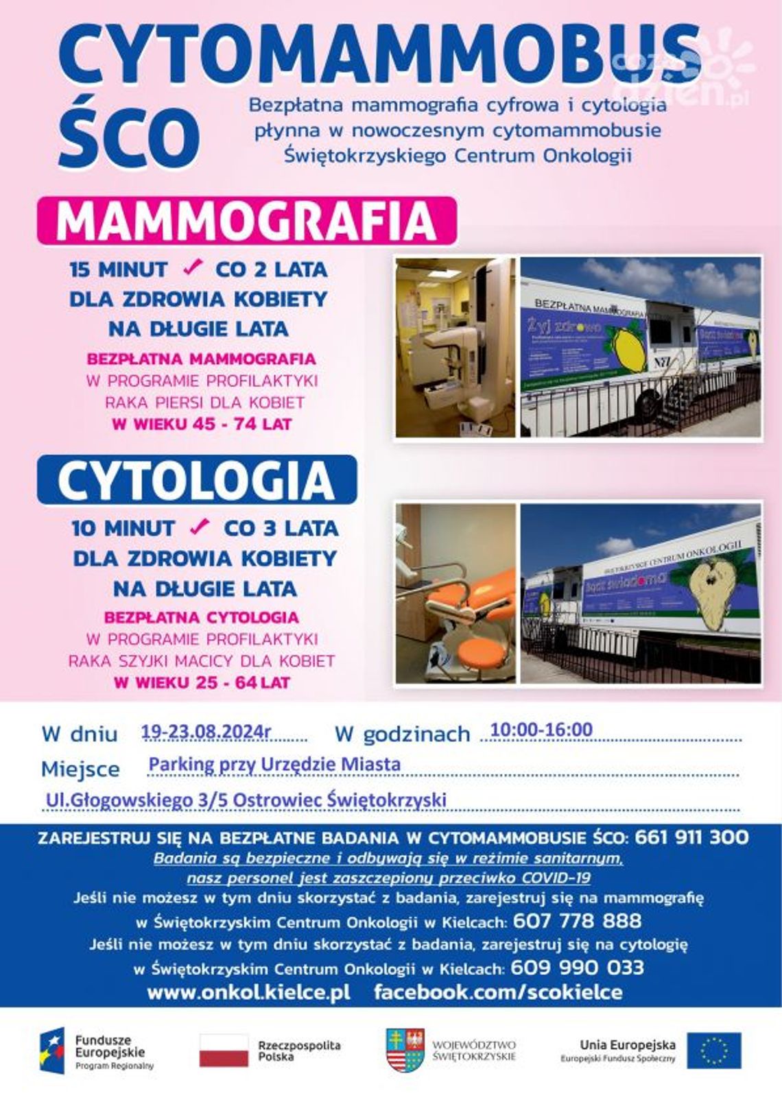 Bezpłatna profilaktyka czeka na mieszkanki powiatu ostrowieckiego Bezpłatna profilaktyka czeka na mieszkanki powiatu ostrowieckiego