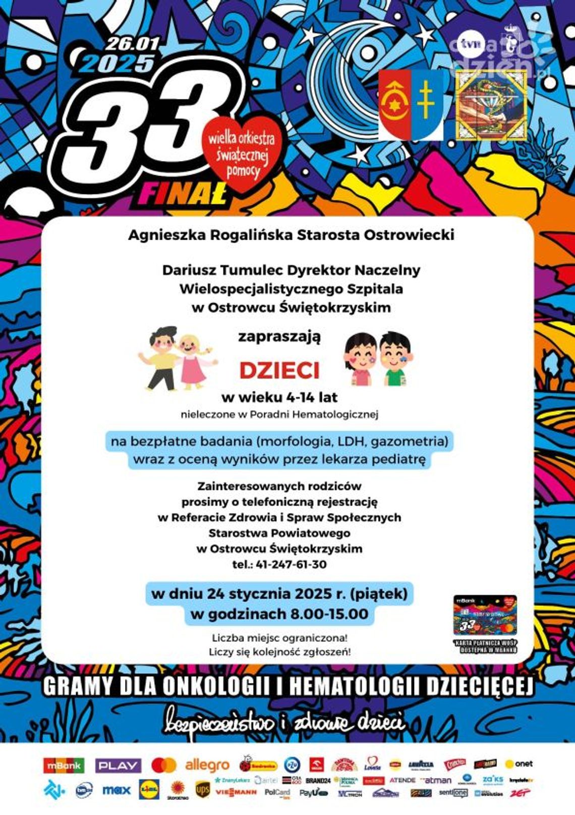 Bezpłatne badania dla dzieci w ostrowieckim szpitalu Bezpłatne badania dla dzieci w ostrowieckim szpitalu