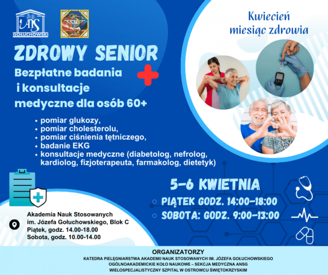 Bezpłatne badania i porady lekarskie dla ostrowieckich seniorów Bezpłatne badania i porady lekarskie dla ostrowieckich seniorów