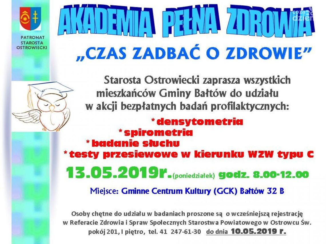 Bezpłatne badania w każdej gminie