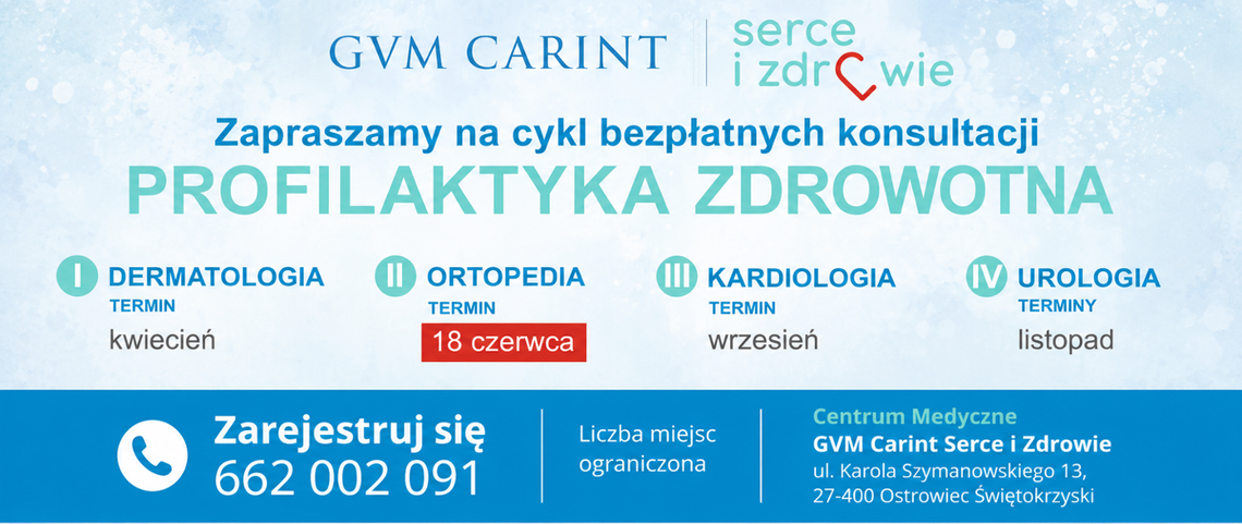 Bezpłatne konsultacje ortopedyczne w Ostrowcu Świętokrzyskim Bezpłatne konsultacje ortopedyczne w Ostrowcu Świętokrzyskim