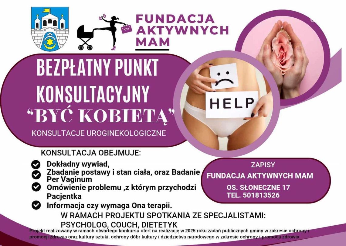 Bezpłatne wsparcie fizjoterapeutyczne i konsultacje dla kobiet Bezpłatne wsparcie fizjoterapeutyczne i konsultacje dla kobiet