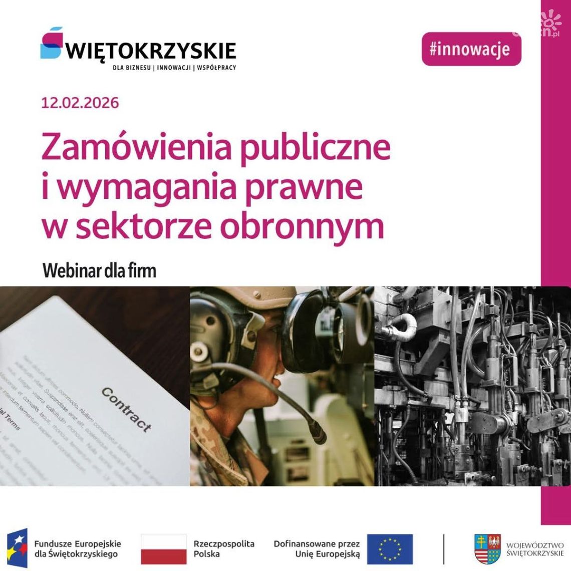 Bezpłatny webinar: Zamówienia publiczne i wymagania prawne w sektorze obronnym Bezpłatny webinar: Zamówienia publiczne i wymagania prawne w sektorze obronnym