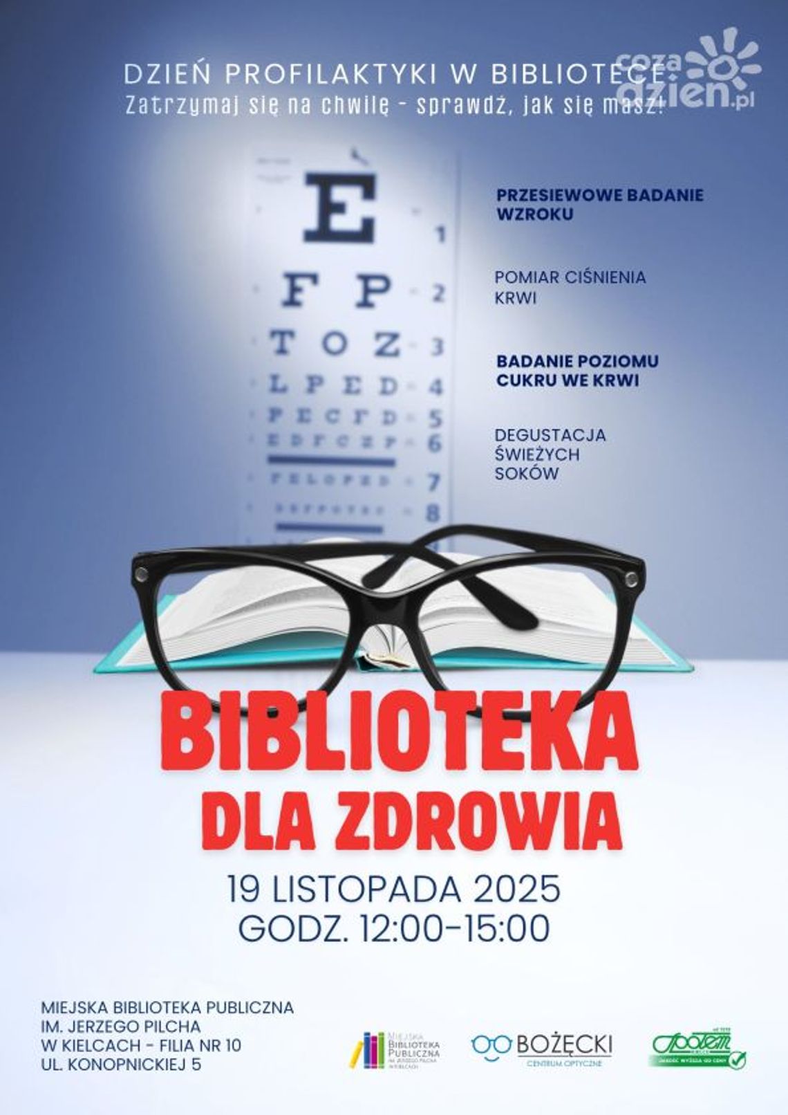 Biblioteka dla zdrowia – zatrzymaj się na chwilę i sprawdź, jak się masz! Biblioteka dla zdrowia – zatrzymaj się na chwilę i sprawdź, jak się masz!