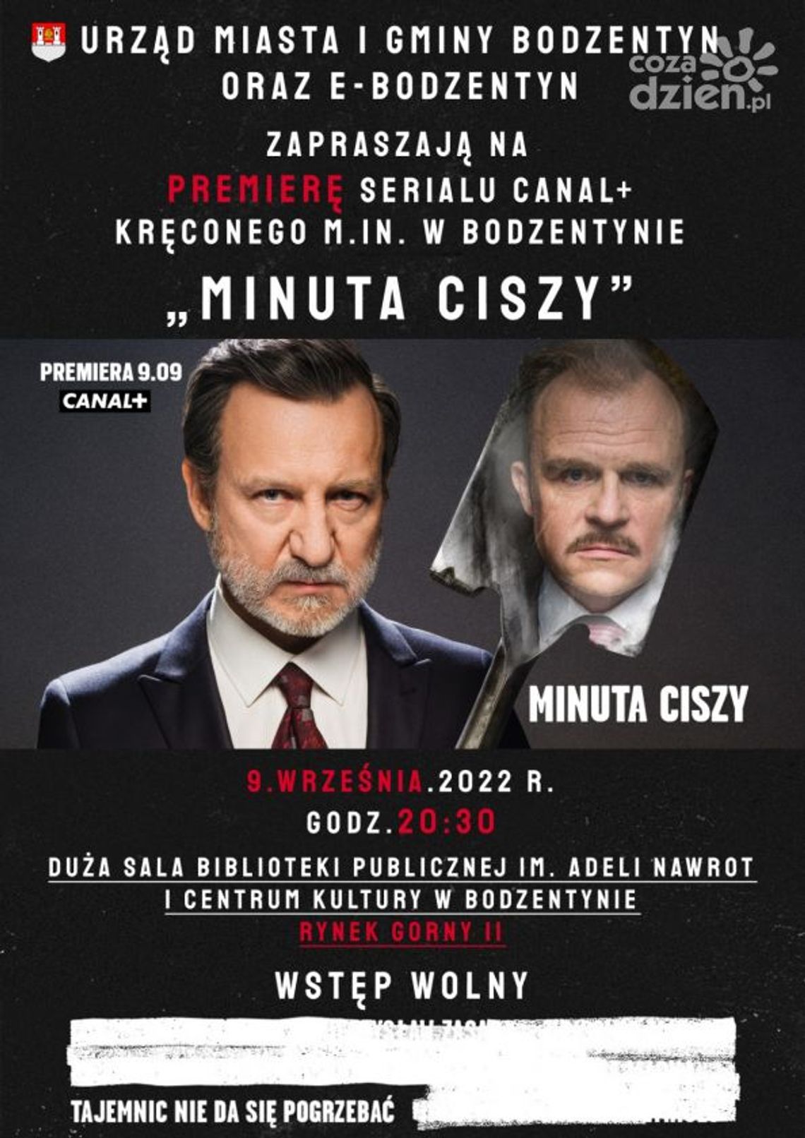 Bodzentyn jako ,,Boża Wola" w serialu ,,Minuta ciszy" Bodzentyn jako ,,Boża Wola" w serialu ,,Minuta ciszy"