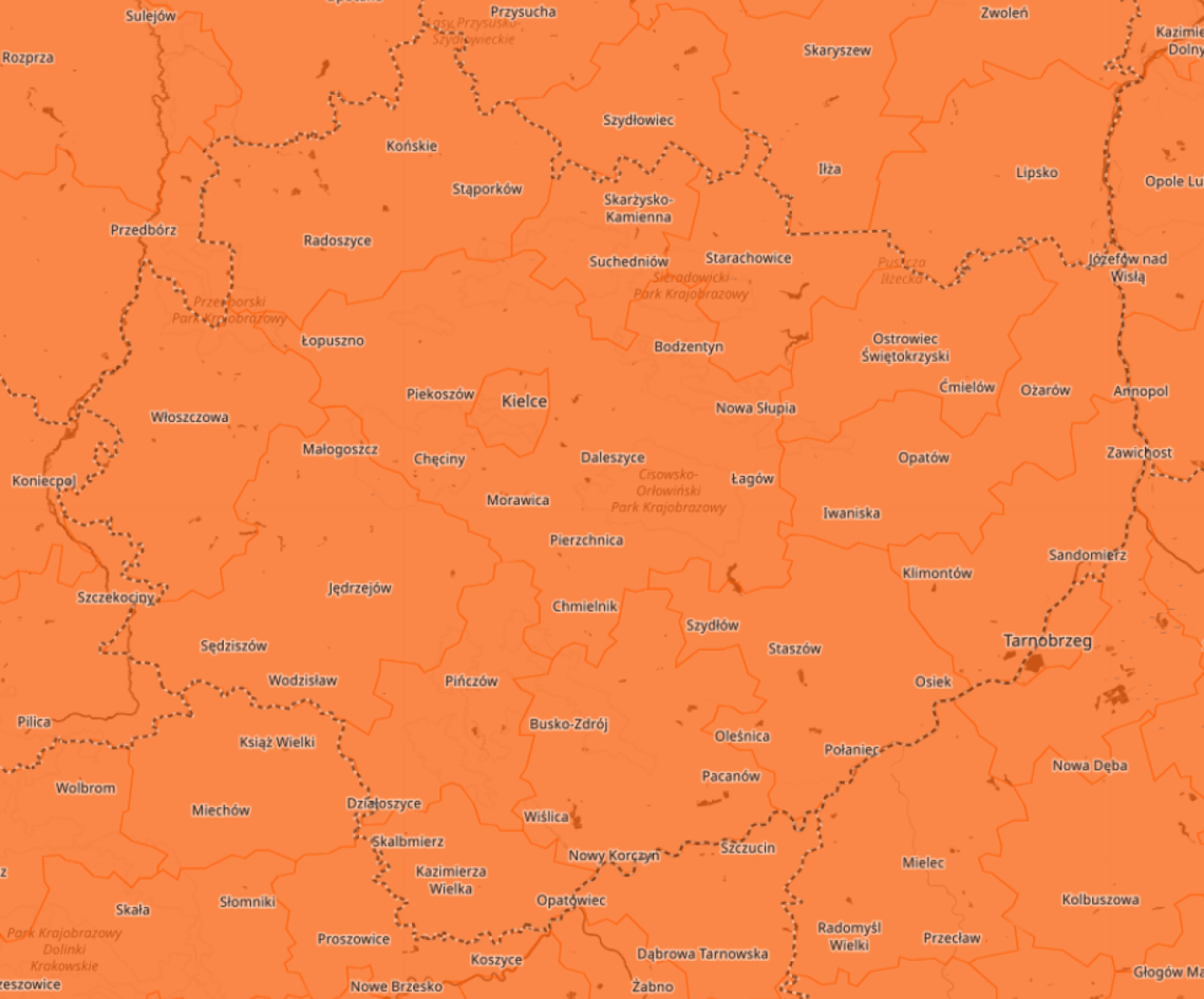 Burzowe niebezpieczeństwo nad Kielcami i woj. świętokrzyskim. IMGW ostrzega przed gwałtowną pogodą