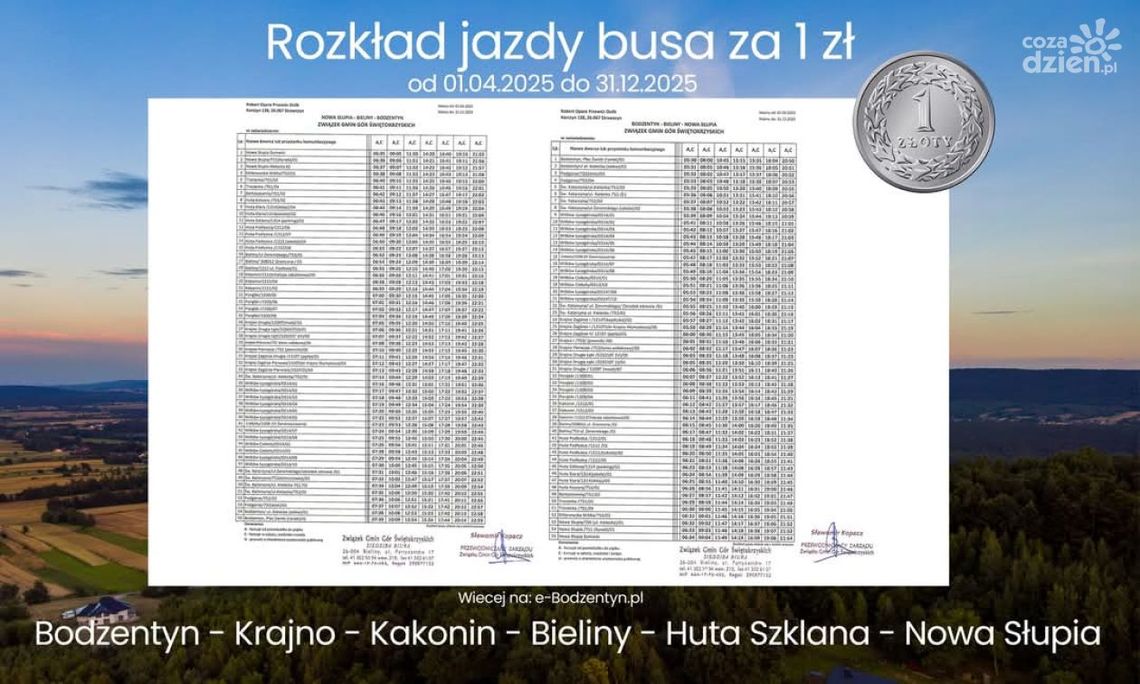 „Bus za Złotówkę” wraca na trasę