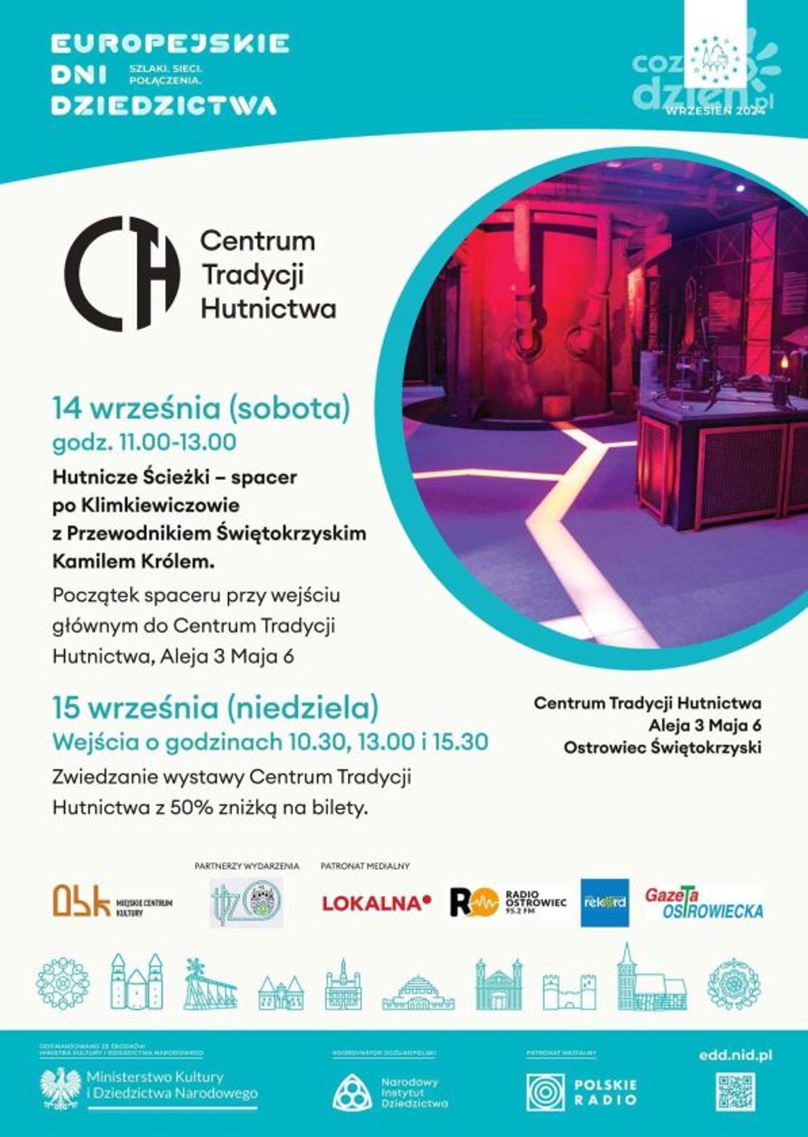 Centrum Tradycji Hutnictwa zaprasza na spacery po dawnym Ostrowcu Centrum Tradycji Hutnictwa zaprasza na spacery po dawnym Ostrowcu