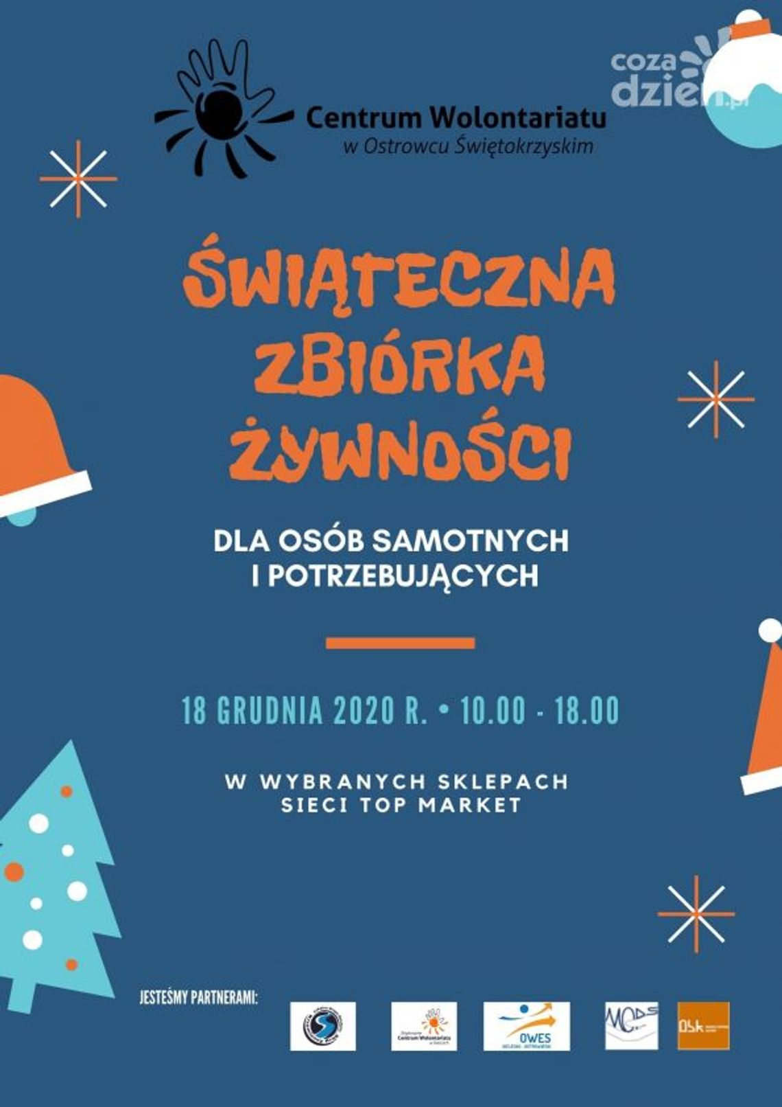 Centrum Wolontariatu już pomaga - pierwsza akcja to świąteczna zbiórka żywności
