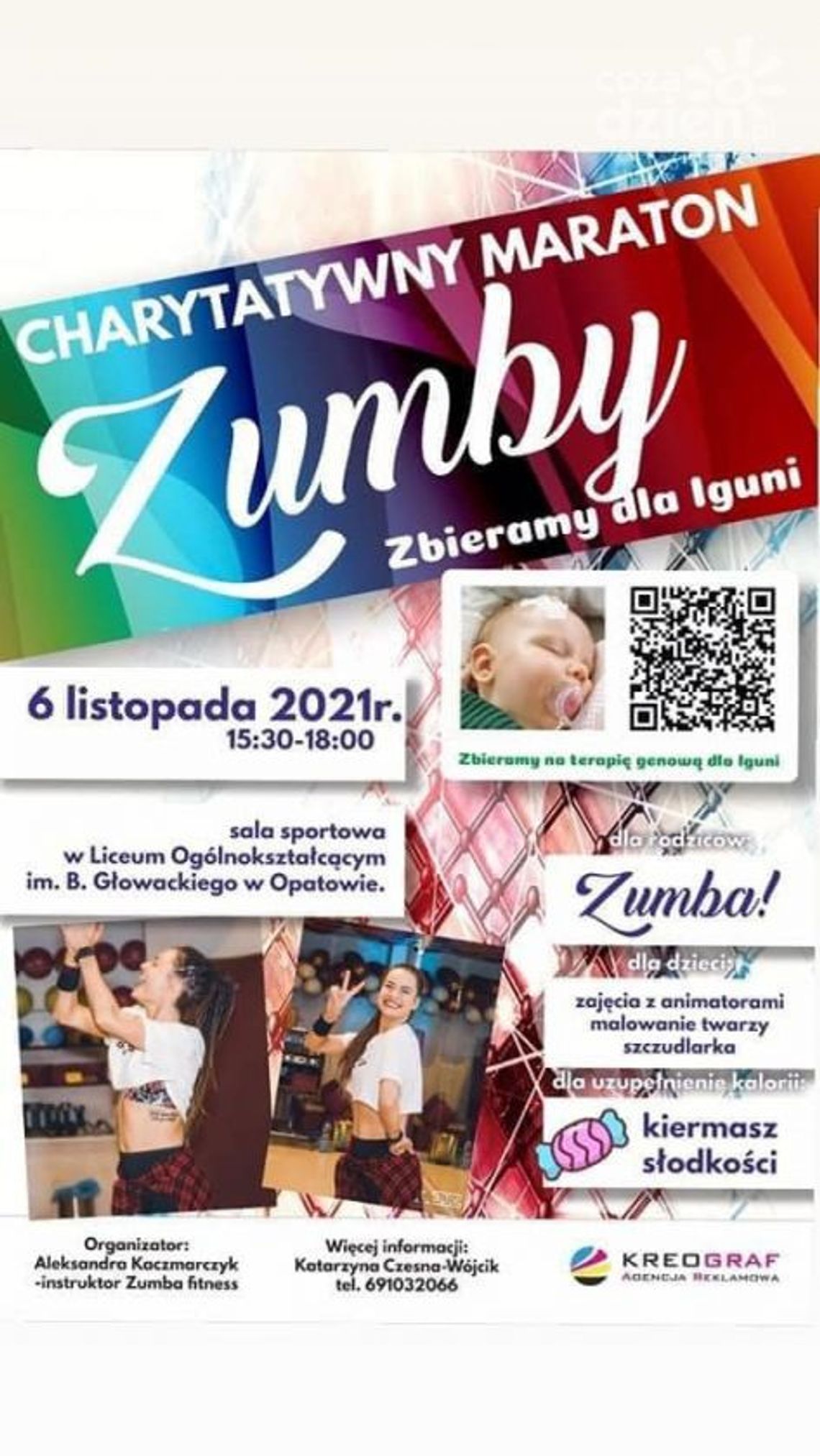 Charytatywny maraton zumby dla Igi Charytatywny maraton zumby dla Igi