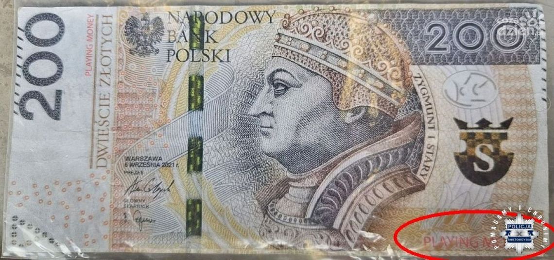 Chciał zapłacić za paliwo banknotem z gier planszowych Chciał zapłacić za paliwo banknotem z gier planszowych