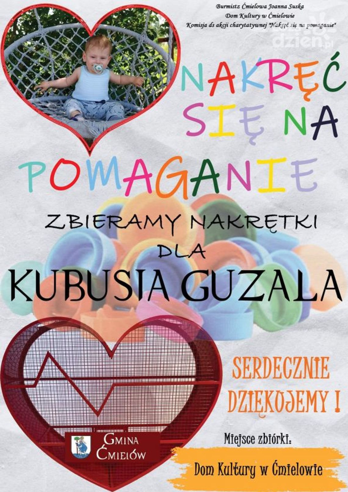 Ćmielów zbiera nakrętki i pomaga Kubusiowi