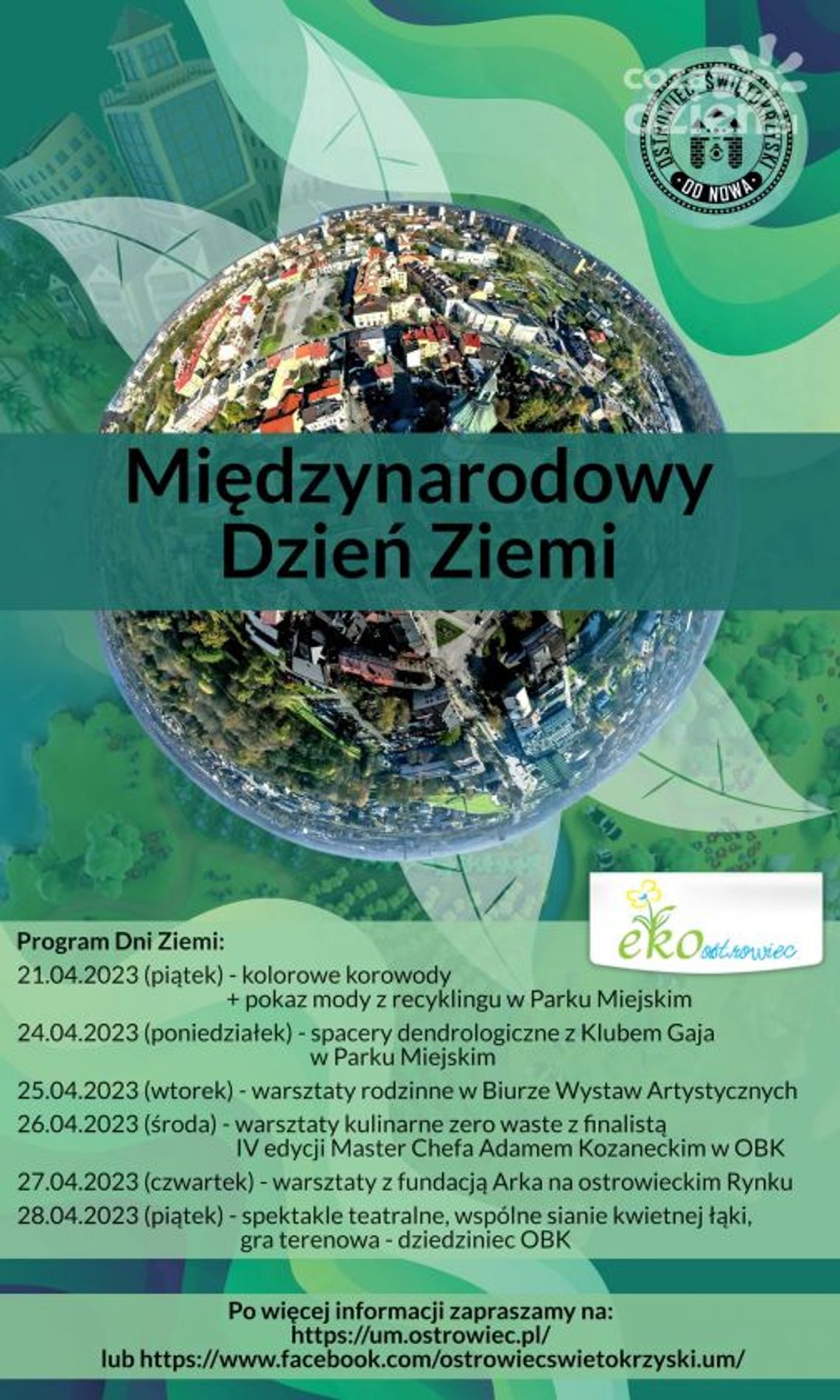 Cykl wydarzeń poświęconych Międzynarodowemu Dniu Ziemi Cykl wydarzeń poświęconych Międzynarodowemu Dniu Ziemi