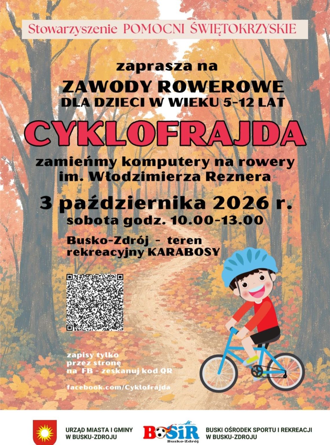 Cyklofrajda – rowerowe zawody dla dzieci w Busku-Zdroju Cyklofrajda – rowerowe zawody dla dzieci w Busku-Zdroju