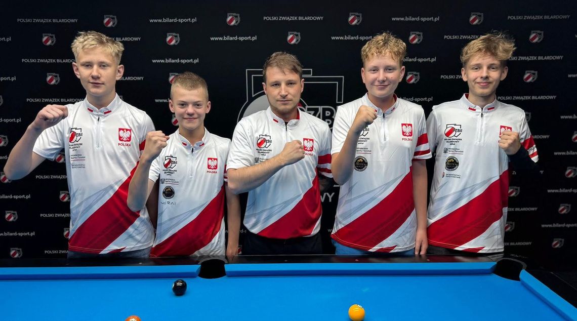 Czterech zawodników Fortis Bilard Kielce powalczy o medale Mistrzostw Europy Juniorów