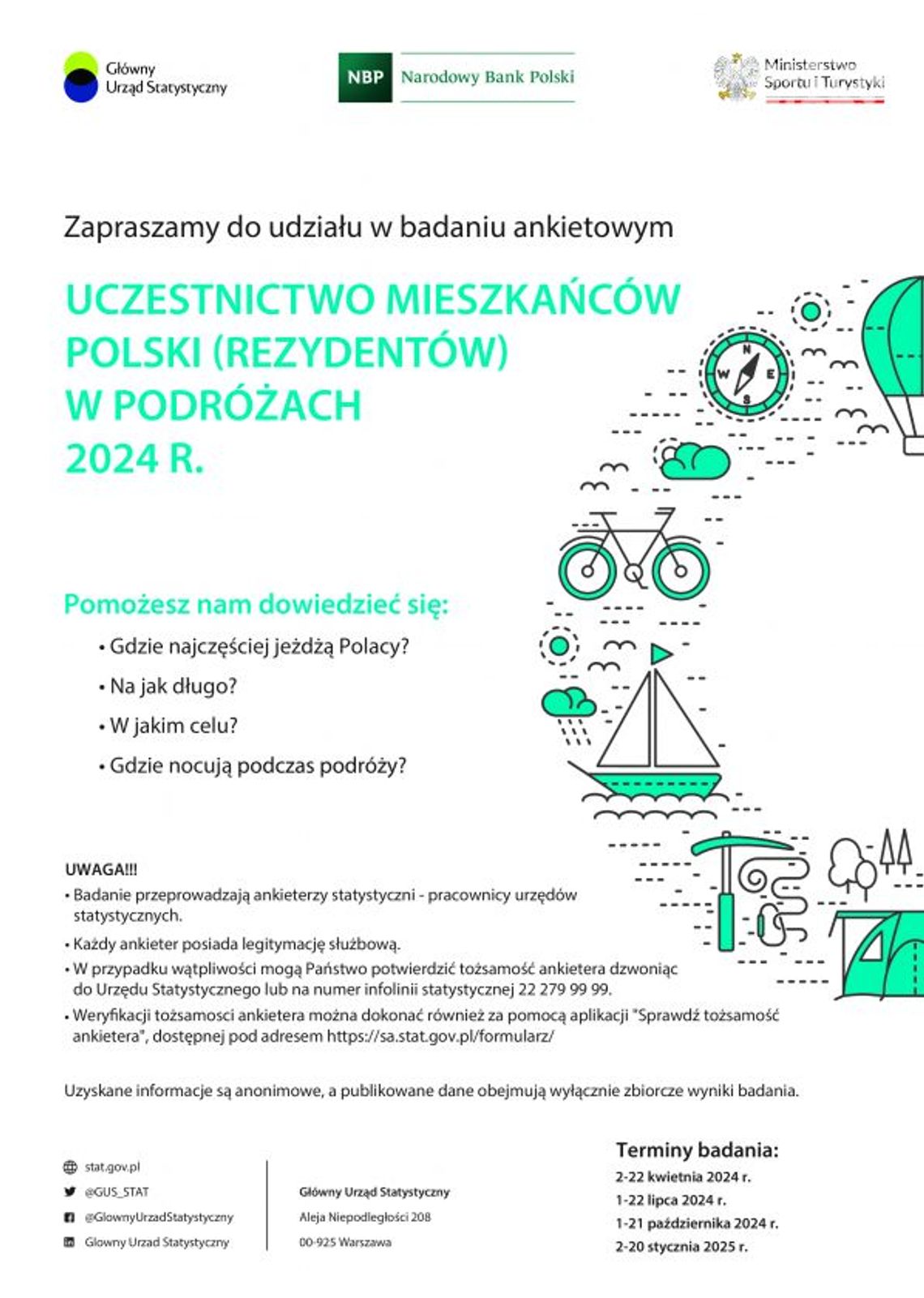 Czy Polacy podróżują? GUS prowadzi badania również w województwie świętokrzyskim Czy Polacy podróżują? GUS prowadzi badania również w województwie świętokrzyskim