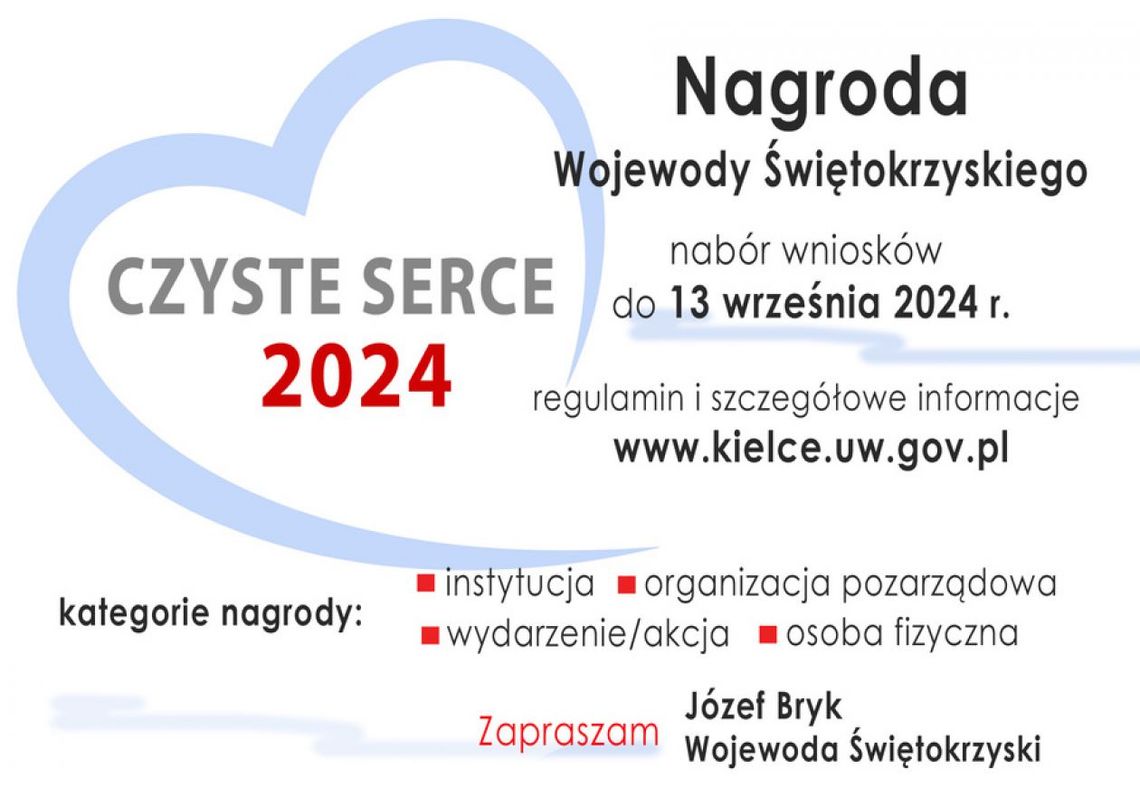 "Czyste serce" czeka na tegorocznych laureatów "Czyste serce" czeka na tegorocznych laureatów